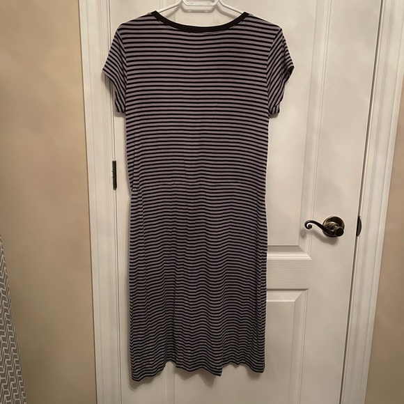 Ricki’s grey and black striped dress with drawstring waist in medium - Picture 7 of 8
